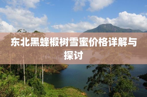 東北黑蜂椴樹雪蜜價格詳解與探討