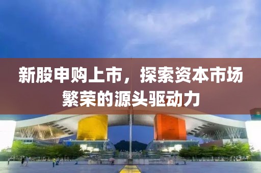 新股申購上市，探索資本市場繁榮的源頭驅(qū)動(dòng)力