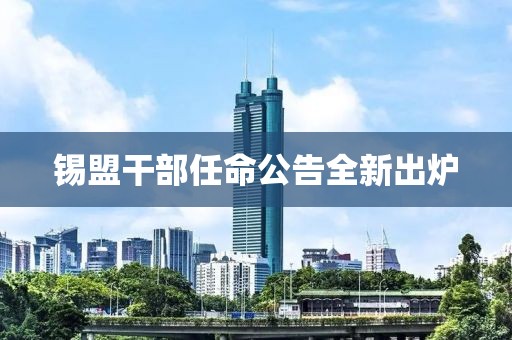 錫盟干部任命公告全新出爐