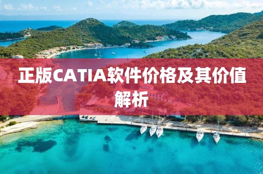 正版CATIA軟件價格及其價值解析