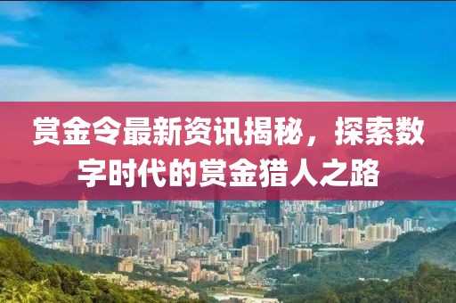 賞金令最新資訊揭秘，探索數(shù)字時(shí)代的賞金獵人之路