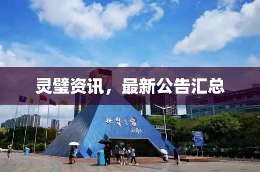 靈璧資訊，最新公告匯總