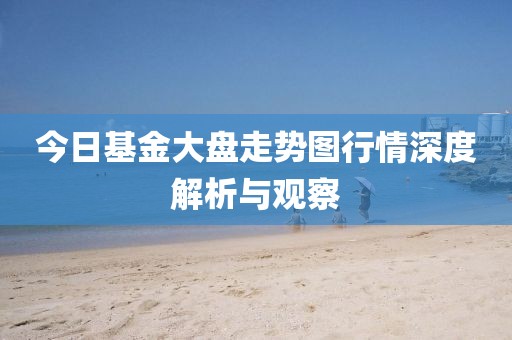 今日基金大盤走勢(shì)圖行情深度解析與觀察