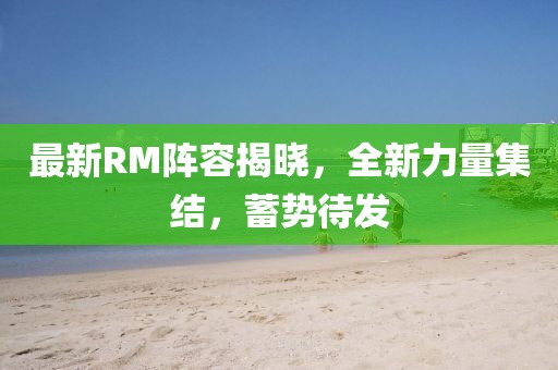 最新RM陣容揭曉，全新力量集結(jié)，蓄勢待發(fā)