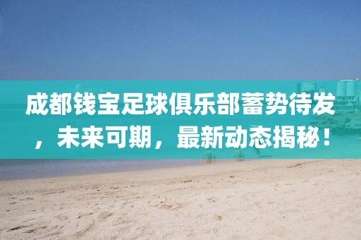 成都錢寶足球俱樂部蓄勢待發(fā)，未來可期，最新動態(tài)揭秘！