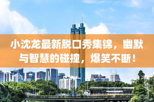 小沈龍最新脫口秀集錦，幽默與智慧的碰撞，爆笑不斷！