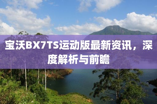 寶沃BX7TS運動版最新資訊，深度解析與前瞻