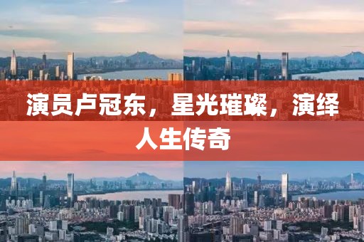 演員盧冠東，星光璀璨，演繹人生傳奇