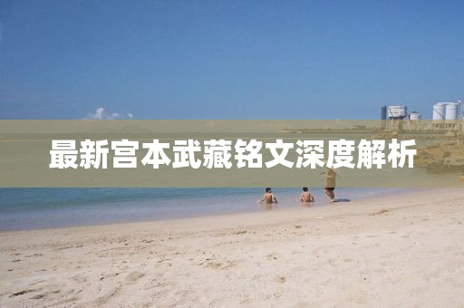 最新宮本武藏銘文深度解析