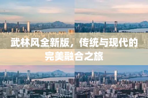 武林風全新版，傳統(tǒng)與現(xiàn)代的完美融合之旅