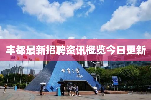 豐都最新招聘資訊概覽今日更新