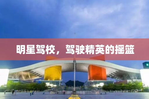 明星駕校，駕駛精英的搖籃