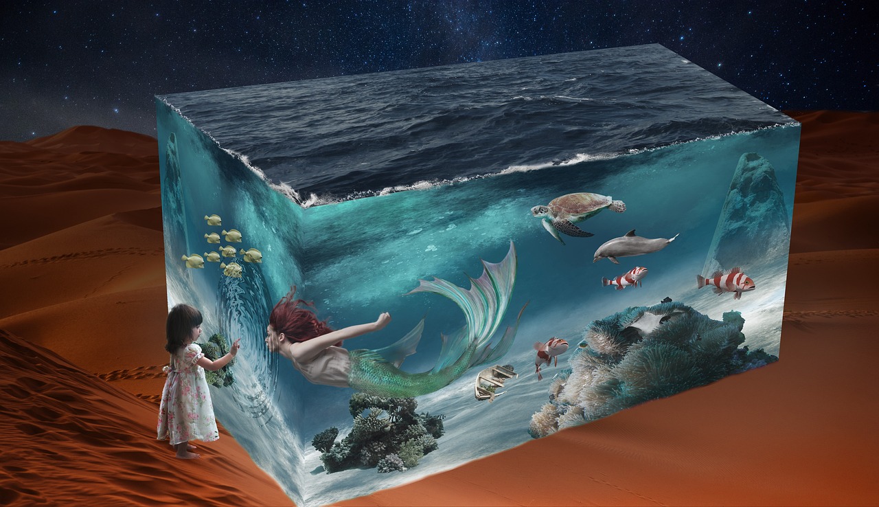 海洋奇幻之旅，魚與動(dòng)漫的夢(mèng)幻交融